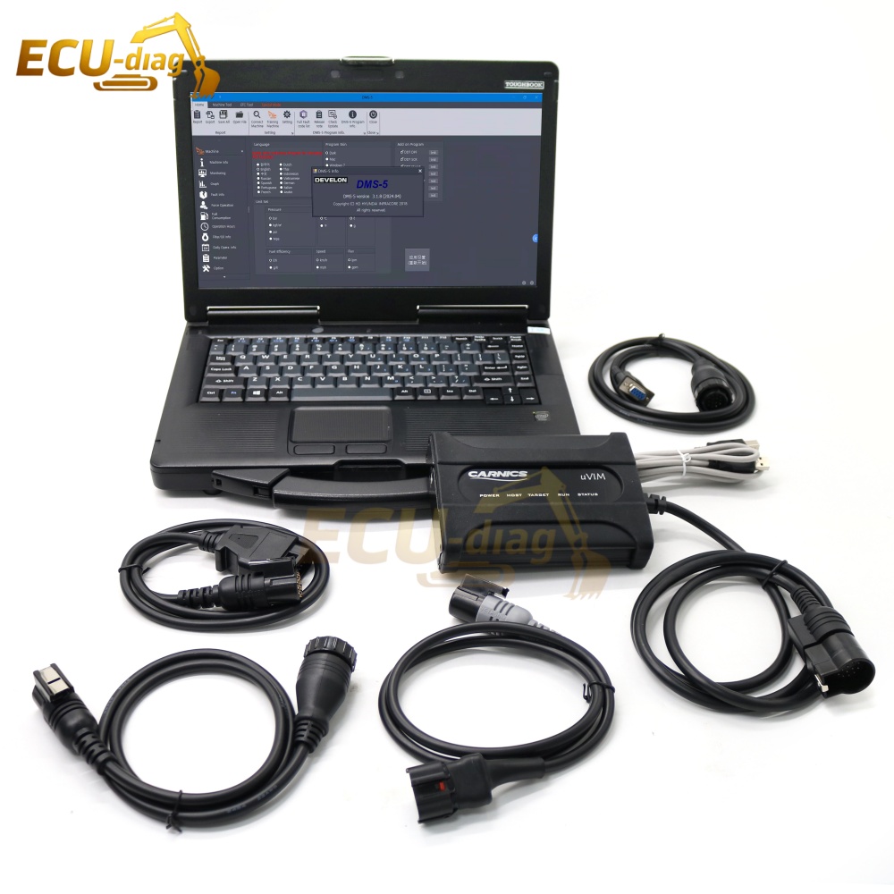Heavy Equipment Software - Original DOOSAN UVIM Kommunikationsschnittstellen-Scanner-Kit Diagnosewerkzeug für